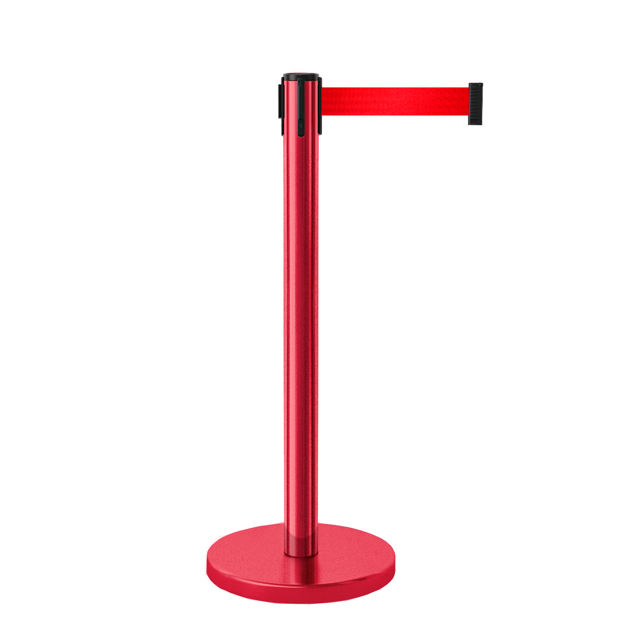 Красная стойка ограждения с вытяжной лентой 3 м Sale Barrier 351R